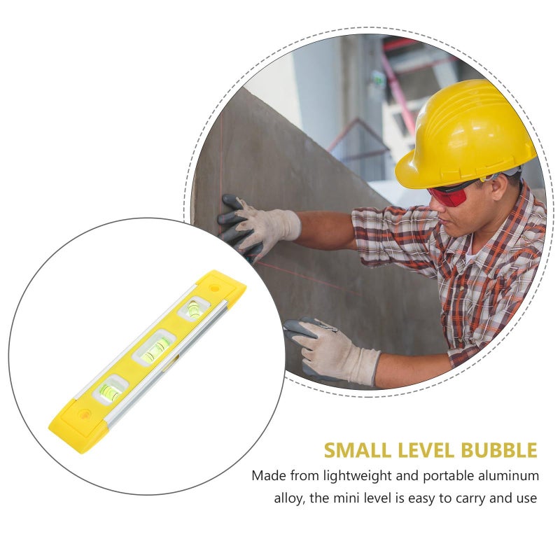 Mini Magnetic Bubble Level Tool High Precision Aluminum Alloy Spirit Level Ruler For Home DIY - Image 4