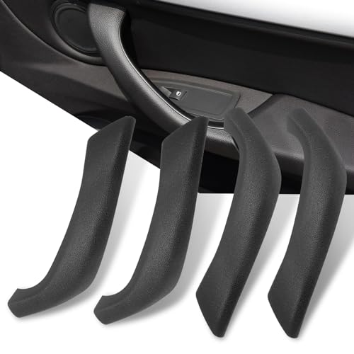 Jaronx Compatible with BMW X1/X2 Door Handle Cover, Right Side Door Handles Replacement Outer Cover Compatible with BMW X1 F48 2016-2019, X2 F39 2018-2019 (4PCS, Black) - Image 1