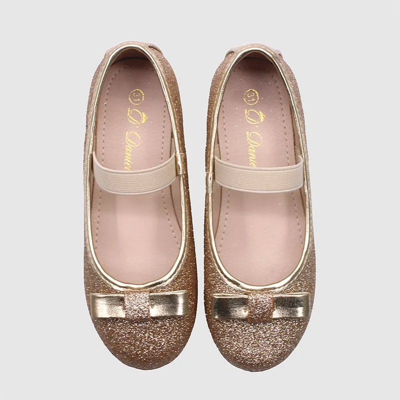 D'Daniela D' Daniela - Glitter Bow Mary Jane Flats