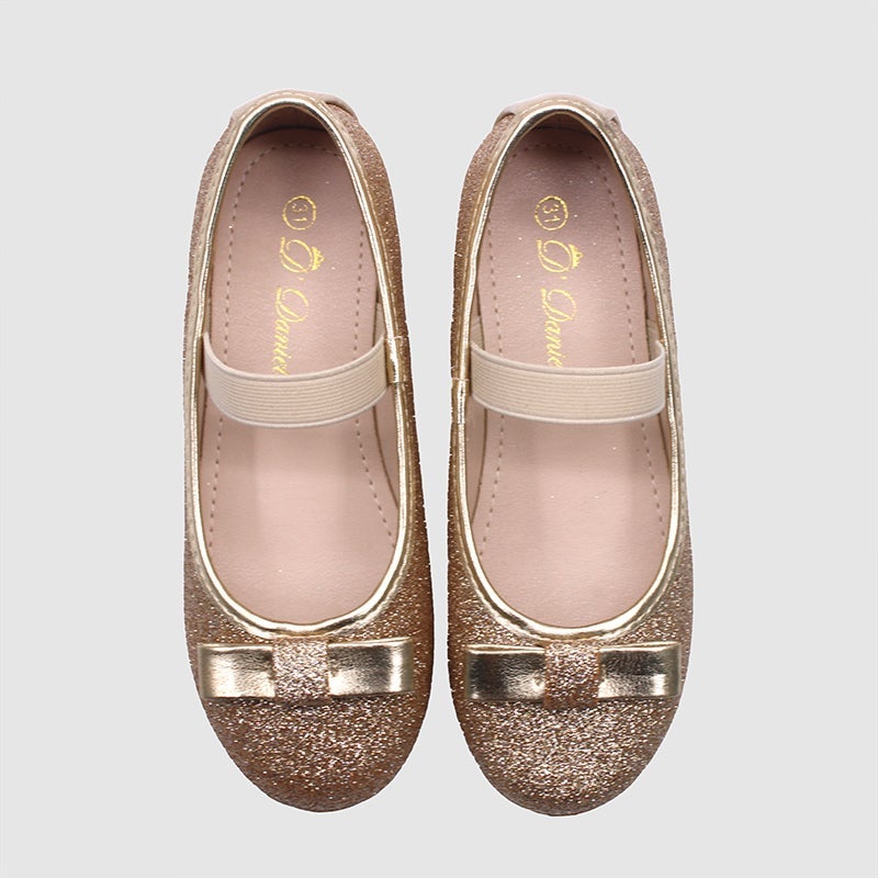 D'Daniela D' Daniela - Glitter Bow Mary Jane Flats - Image 2
