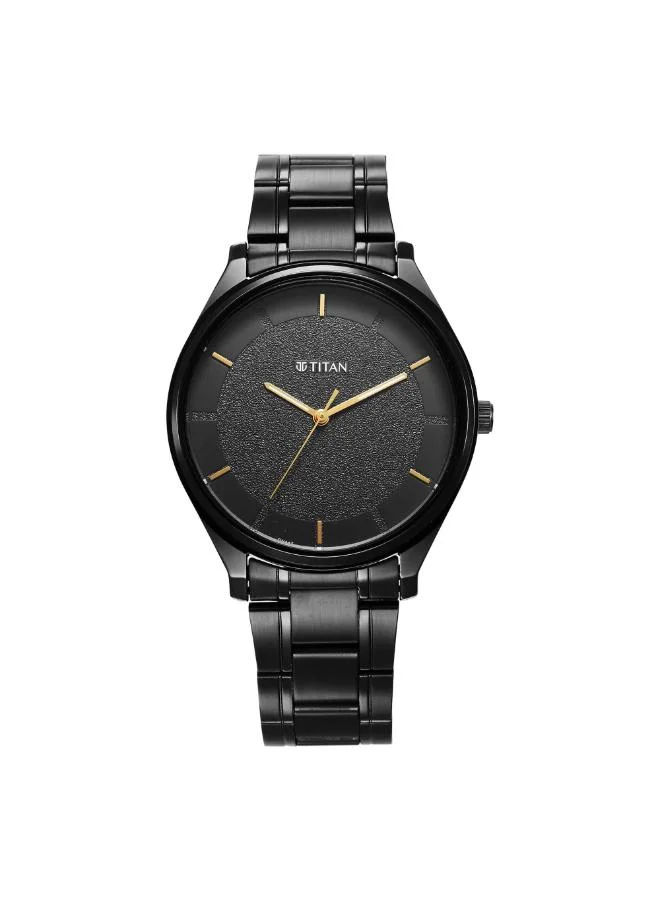 تيتان Men's Stainless Steel Analog Watch 1802NM01 - 41 mm