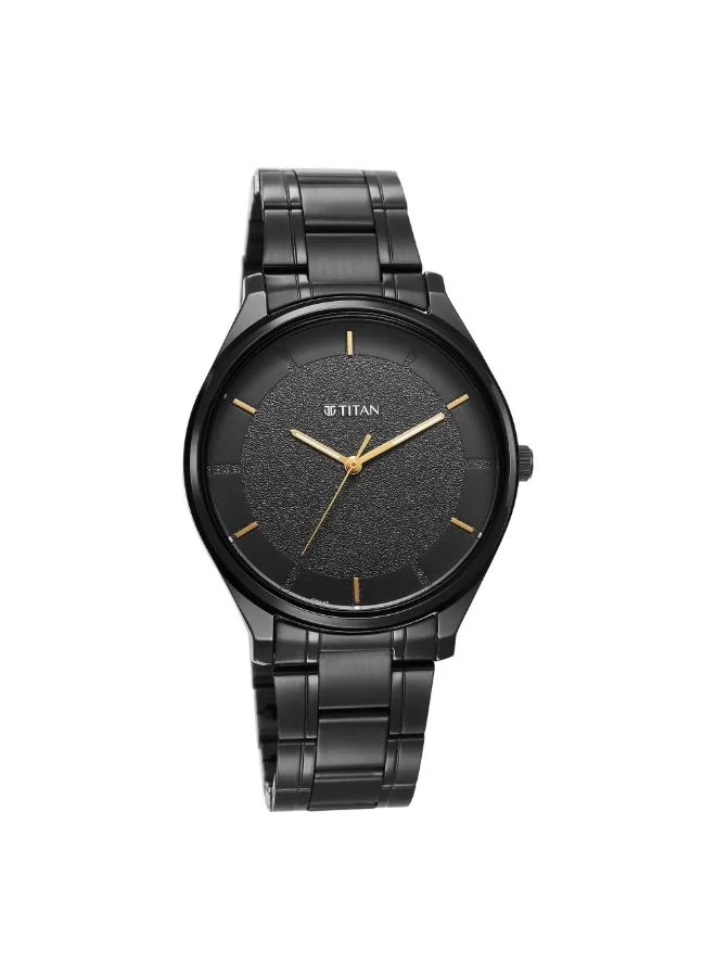 تيتان Men's Stainless Steel Analog Watch 1802NM01 - 41 mm