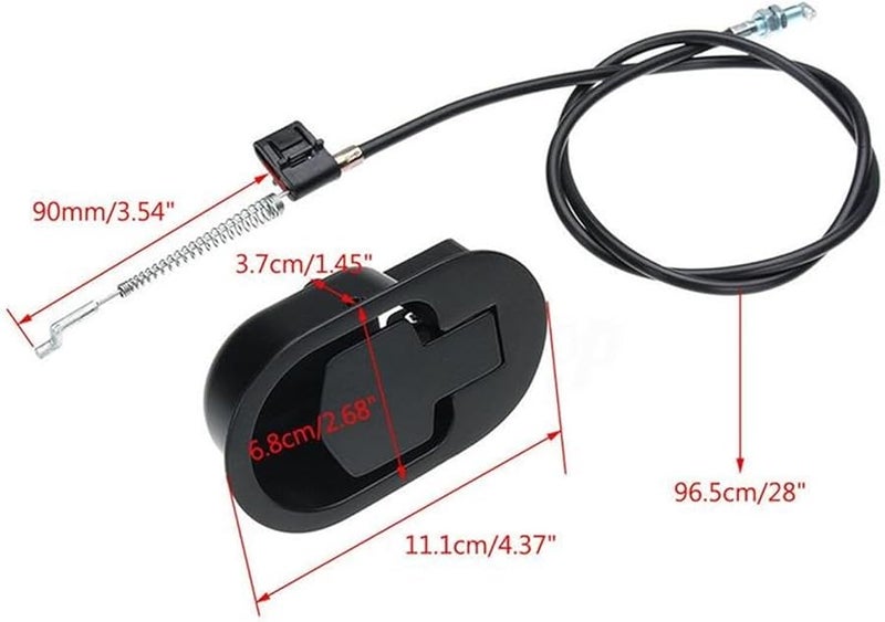Universal Black01 Recliner Release Pull Handle Cable Couch Sofa Lever Replacement Parts - Image 3
