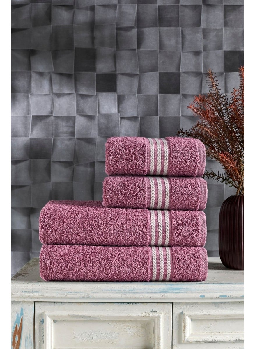 Casnack Veronica 4-Piece Bath Towel Set 