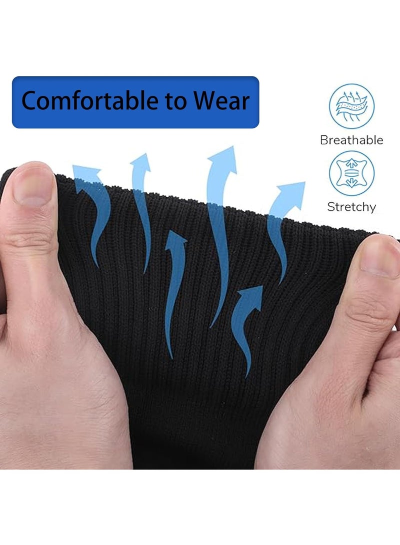 FAYET 4 Pairs Kids & Teens Football Sleeves, Breathable Elastic Shin-Guard Sleeves, Compatible with Shin Guards for Soccer Training & Running (One Size) - Image 4