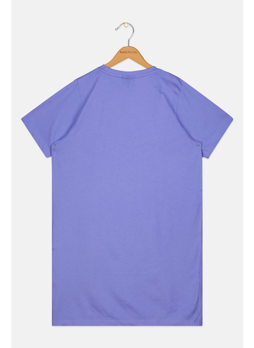 Ellesse Kids Girl Sportswear Fit Short Sleeve Outdoor Dress, Purple  - Image 2