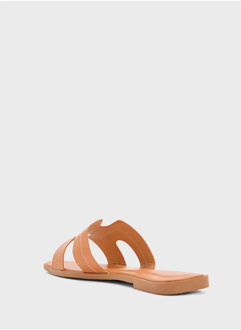 Ginger Womens Casual Flat Sandal