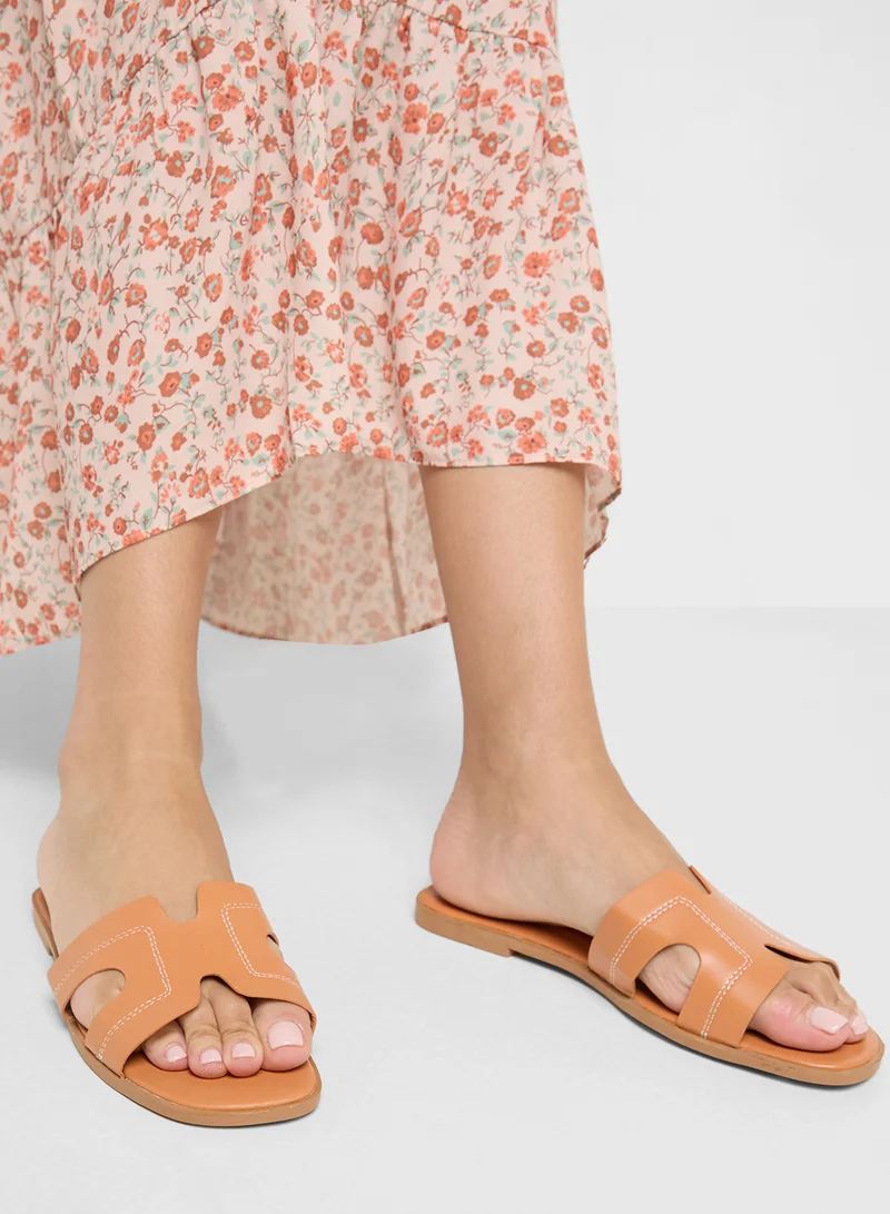 Ginger Womens Casual Flat Sandal