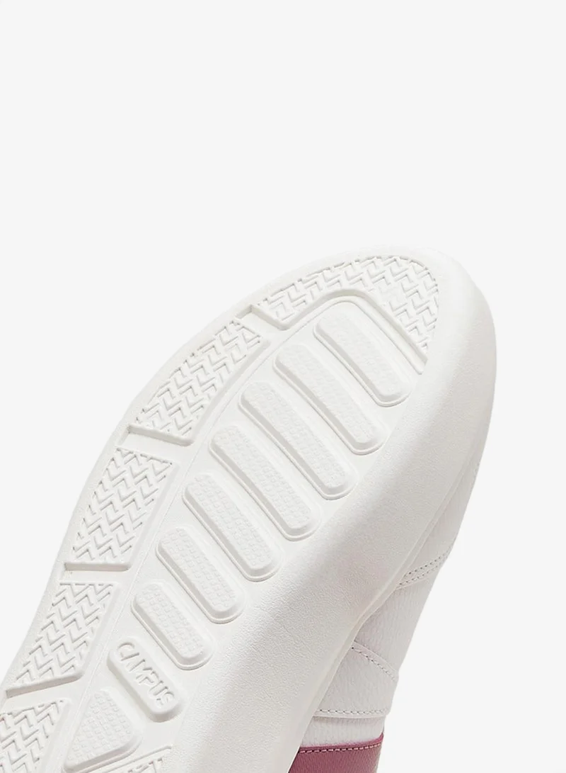CAMPUS Wht/Mauve Women’s White Low Top Sneakers – Stylish Color-Block Design Shoes with Pink Detailing for Women | Best Price UAE