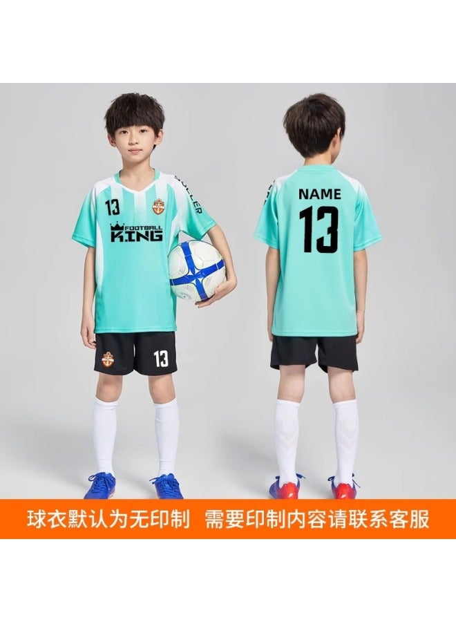 Children's Football Jersey Set Boys Autumn Winter Kindergarten Primary School Competition Training Quick Dry