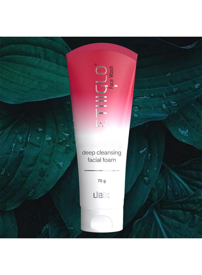 Ethiglo Deep Cleansing Facial Foam Face Wash for Healthy, Soft and Smooth Skin | Removes Dirt, Impurities and Excess Oil | Suitable for All Skin Types | Pack of 6 (70ml) - Image 3