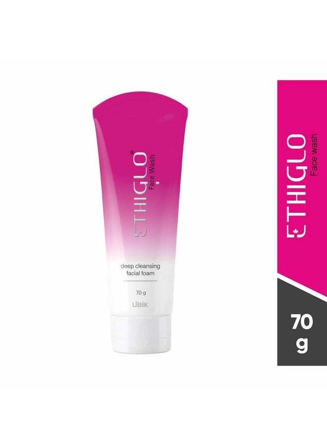 Ethiglo Deep Cleansing Facial Foam Face Wash for Healthy, Soft and Smooth Skin | Removes Dirt, Impurities and Excess Oil | Suitable for All Skin Types | Pack of 6 (70ml) - Image 2