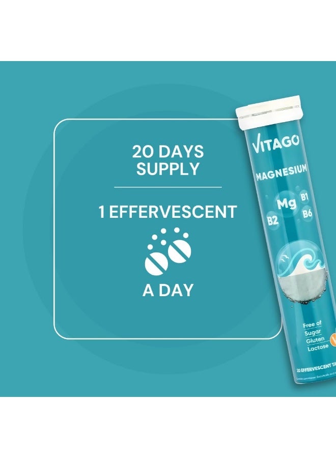 VITAGO Magnesium Effervescent Tablet - 20 Tablets - Image 5