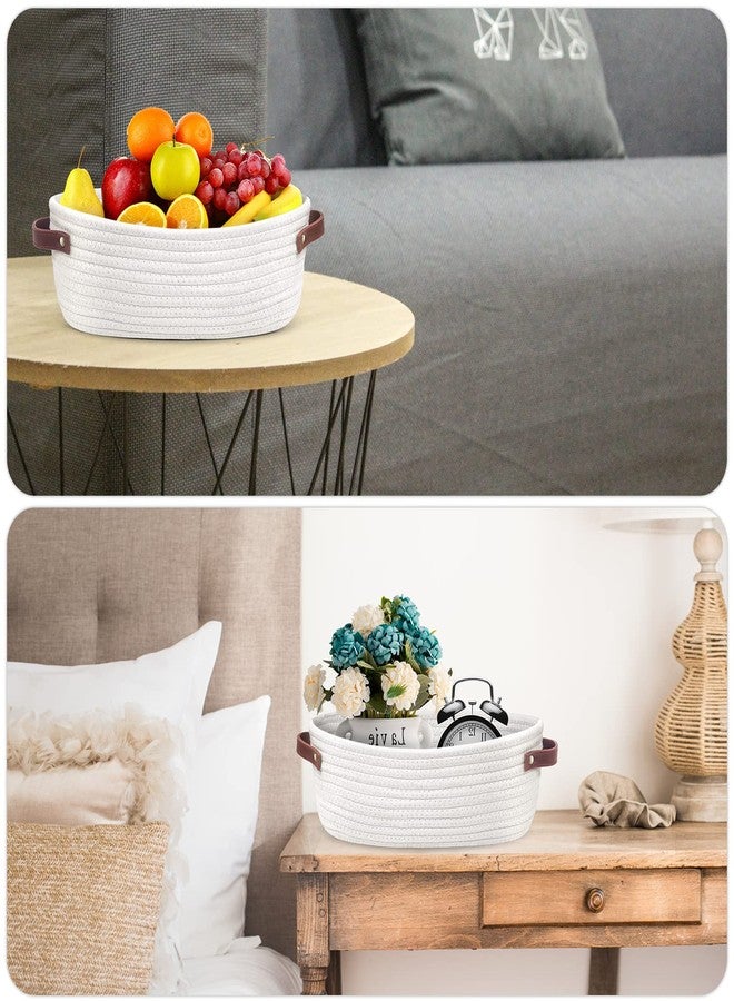 AmapleL Woven Storage Basket with Handles for Toilet Tank Top, Bathroom Storage Organizer Basket Bin Toilet Paper, Home Decor Organizing Baskets for Bathroom, Bedroom, Living Room - Image 5