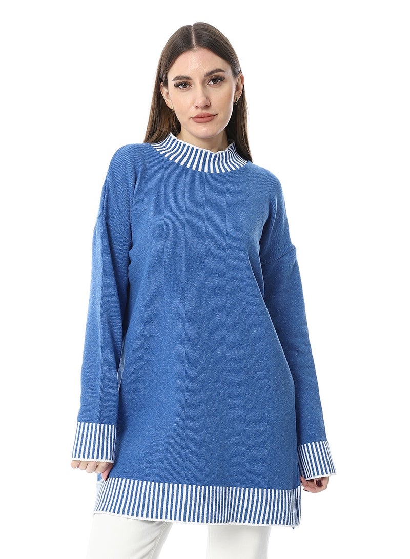 سيزار بلوفر صوف حريمي طويل برقبة عالية - Image 1