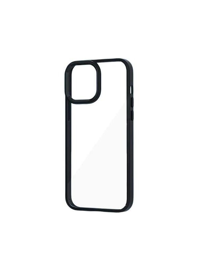 Magic Mask Case with Clear Back, Full Protection and Easy-Press Buttons for iPhone 11 Pro - Black - Image 2