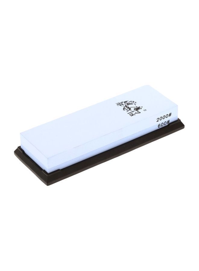 NIBEMINENT Dual-Sided Knife Sharpening Stone White/Black 23centimeter  - Image 1