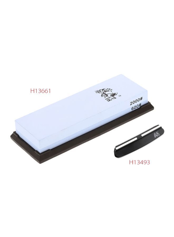 NIBEMINENT Dual-Sided Knife Sharpening Stone White/Black 23centimeter  - Image 5