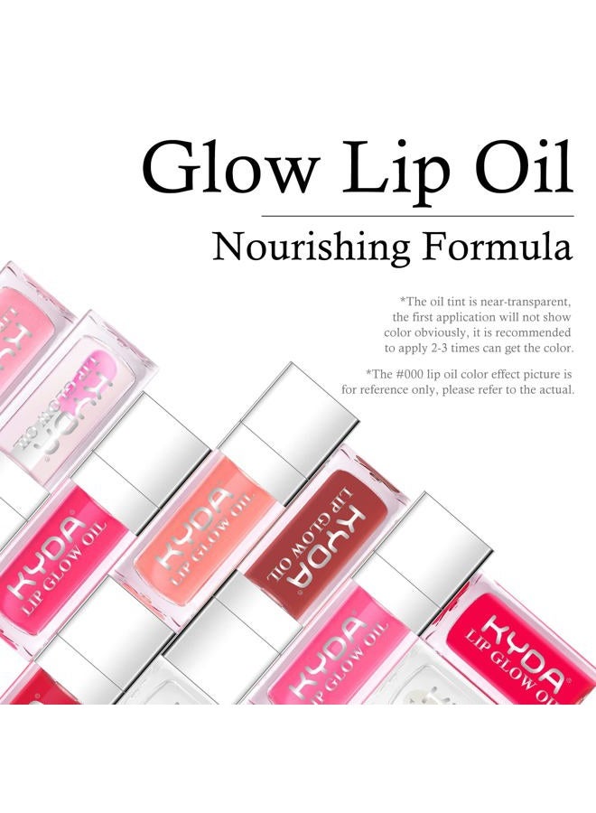 KYDA 2 Colors Hydrating Lip Glow Oil, Moisturizing Lip Oil Gloss, Transparent Plumping Lip Gloss, Lip Oil Tinted for Lip Care and Dry Lips, 007+012 - Image 2