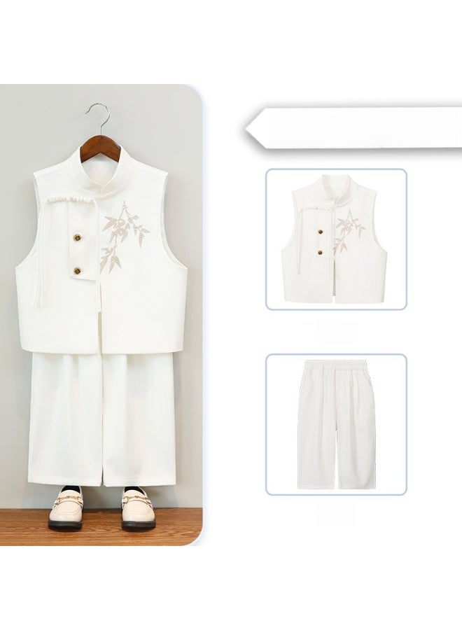 Shougu Chinese Style Boys' Fashionable Shirt Set  - Image 1