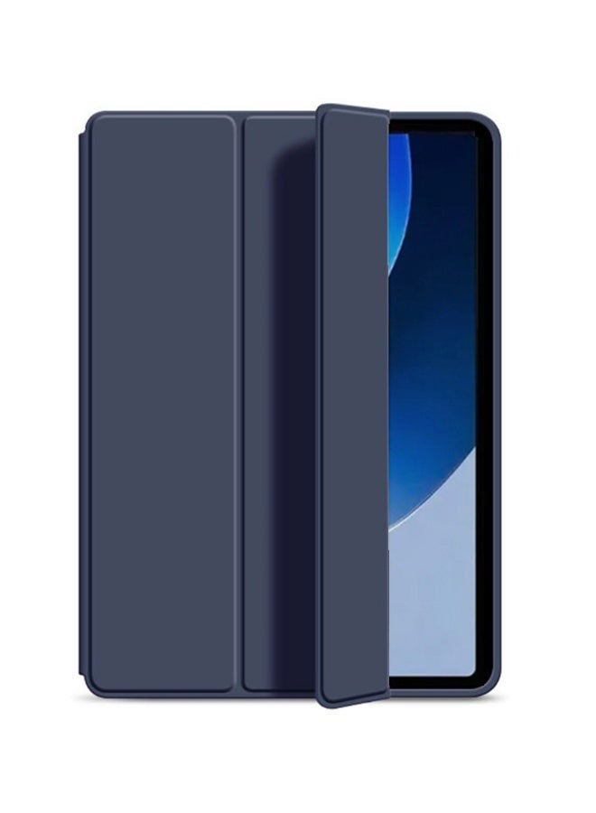 Case for Samsung Galaxy Tab S10 Plus / S9 FE Plus / S9 Plus, Auto Wake/Sleep, Comfortable Skin Touch, Slim Trifold Stand Protective Cover with Soft TPU Back, Dark Blue - Image 1