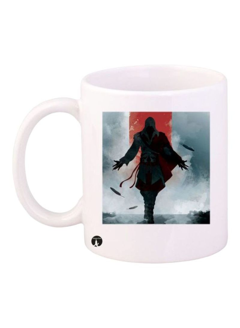 Assassin's Creed Printed Mug White/Black/Red Standard Size