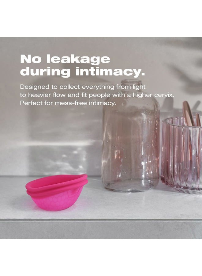 Intimina Ziggy Cup 2 - Extra-Thin Reusable Menstrual Disc, Period Cup, Disposable Menstrual Cup, with Flat-fit Design, Period Disc, Menstrual Cups Ring, Period Products (Size B) - Image 2