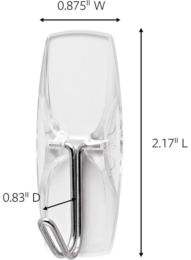 Command Medium Wire Toggle Hooks, Damage Free Hanging Wall Hooks with Adhesive Strips - Image 3