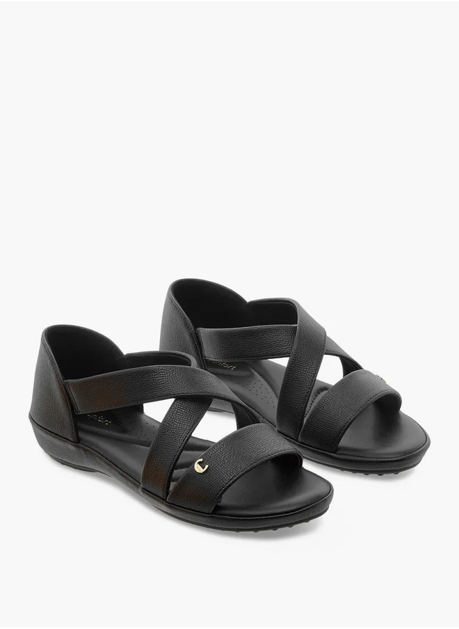 لو كونفورت Cross Strap Slip-On Sandals