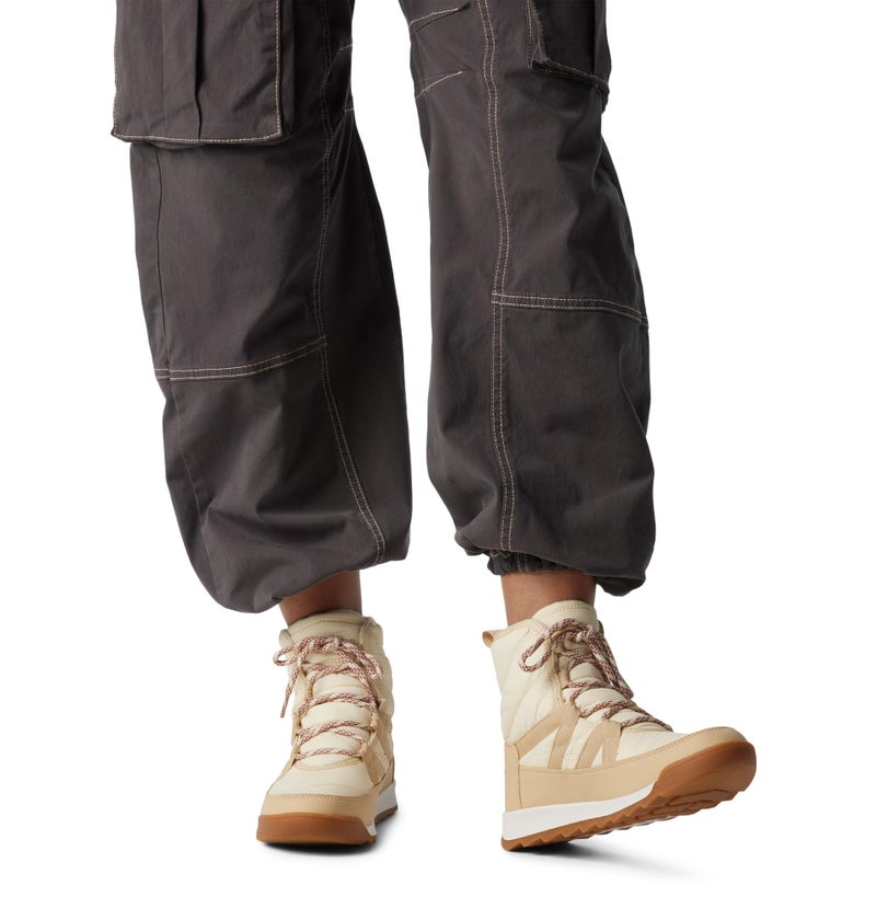 SOREL Women's Whitney ll Plus Lace Waterproof Boot - Honey White, Ceramic - 9.5 - Image 2