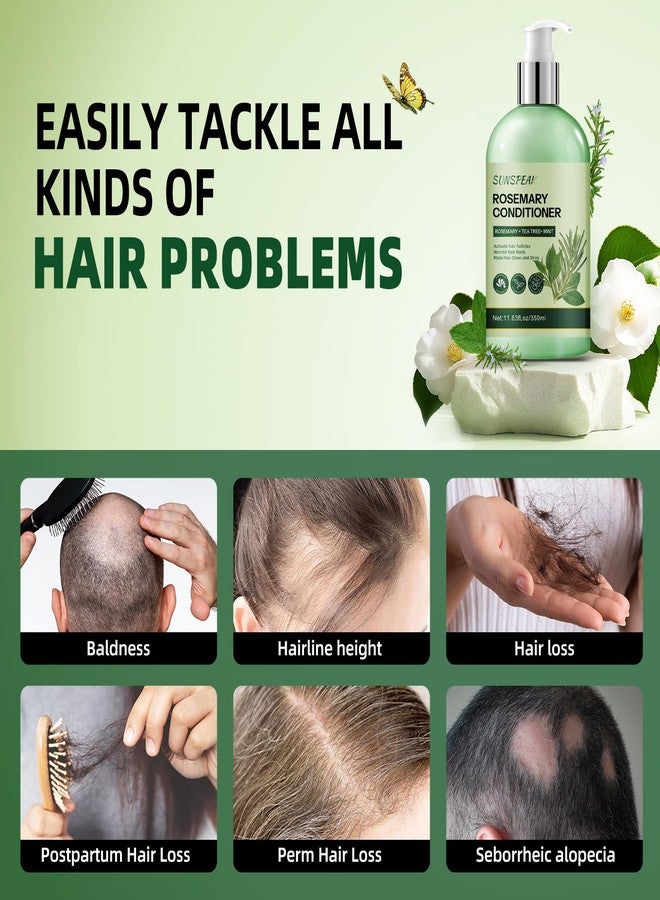 Sunspeak Rosemary Conditioner for Hair Growth: Thickening Moisturizing Conditioner for Men & Women with Mint Tea Tree Oil Biotin - Strengthening Formula for Anti-Hair Loss & Thinning Hair & Frizz-Control - Image 5