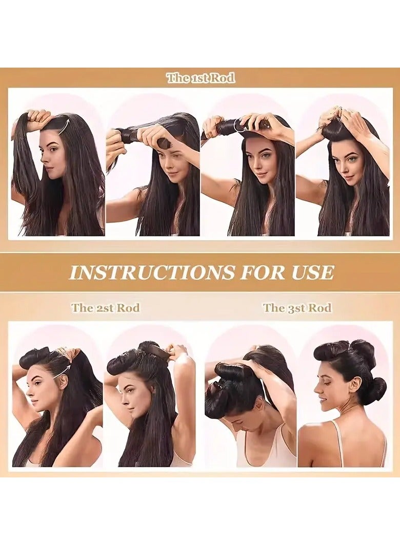 Rozino 3-Pack Unisex-Adult Big Wave Curler - Image 2