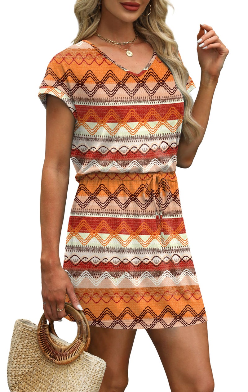 OFEEFAN Summer Dresses for Women 2026 Beach Vacation Casual Dresses Midi Sun Dress Maxi Dress Sundresses for Women L - Image 4