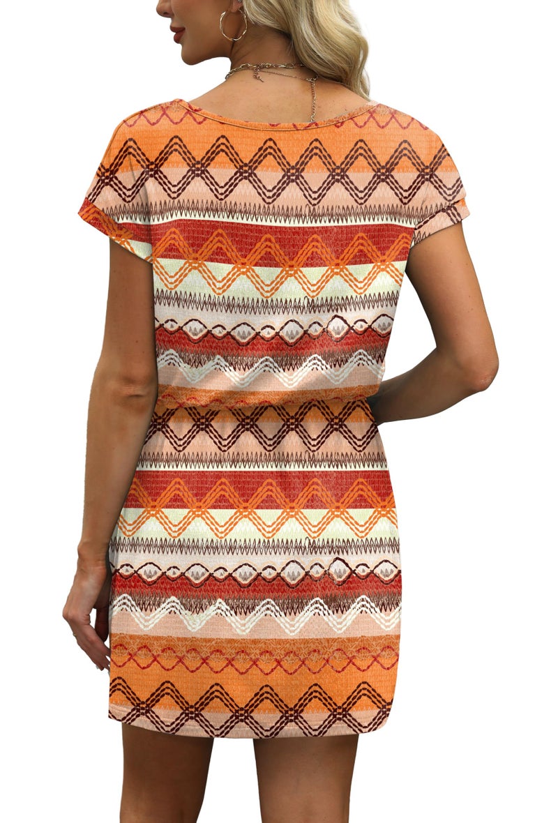 OFEEFAN Summer Dresses for Women 2026 Beach Vacation Casual Dresses Midi Sun Dress Maxi Dress Sundresses for Women L - Image 5