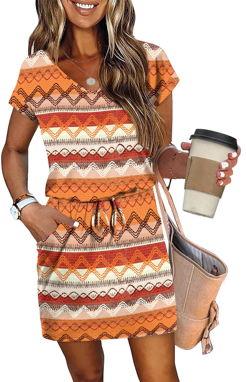 OFEEFAN Summer Dresses for Women 2026 Beach Vacation Casual Dresses Midi Sun Dress Maxi Dress Sundresses for Women L - Image 2