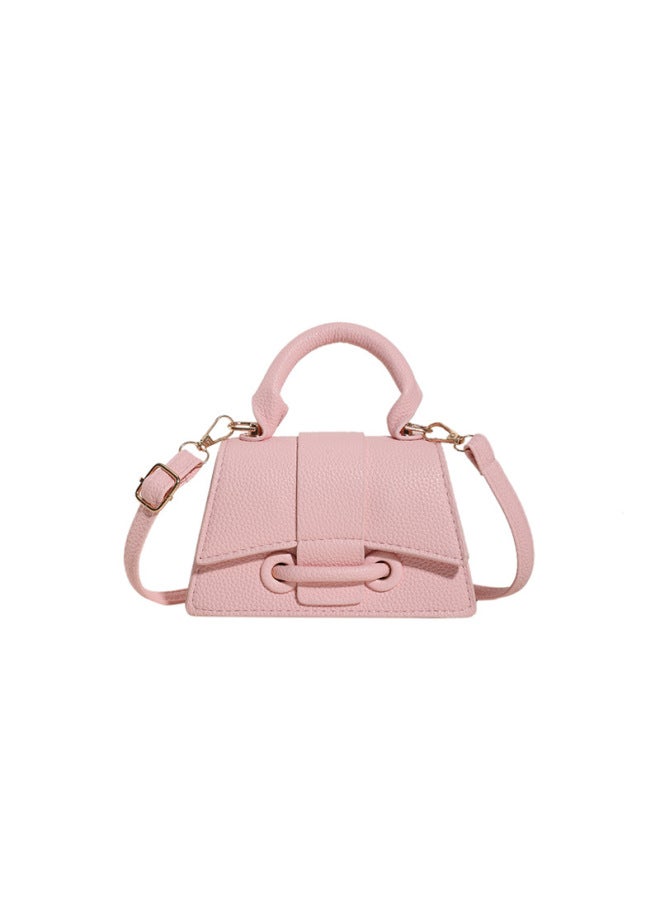 Niche Design Small Bag For Women 2023 Early Autumn Chain Messenger Bag Mini Western Style Shoulder Portable Small Square Bag-Color:Pink - Image 1