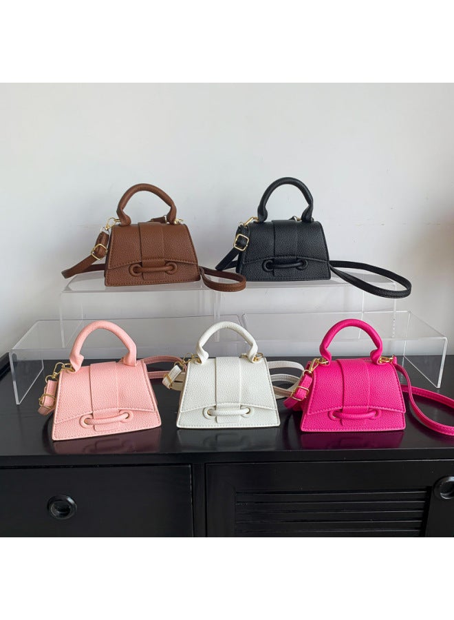Niche Design Small Bag For Women 2023 Early Autumn Chain Messenger Bag Mini Western Style Shoulder Portable Small Square Bag-Color:Pink - Image 4