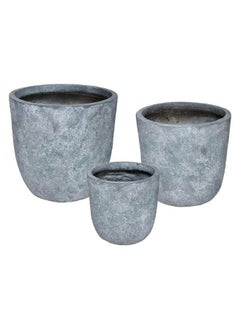 LOFT POTS,PLANTER,SET OF 3,GREY,179210 Argile  - Image 2