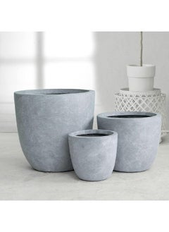 LOFT POTS,PLANTER,SET OF 3,GREY,179210 Argile  - Image 4