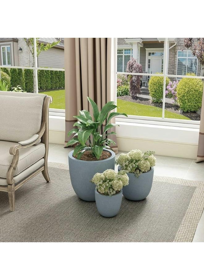 LOFT - POTS,PLANTER,SET OF 3,GREY,179210 Argile - Image 1