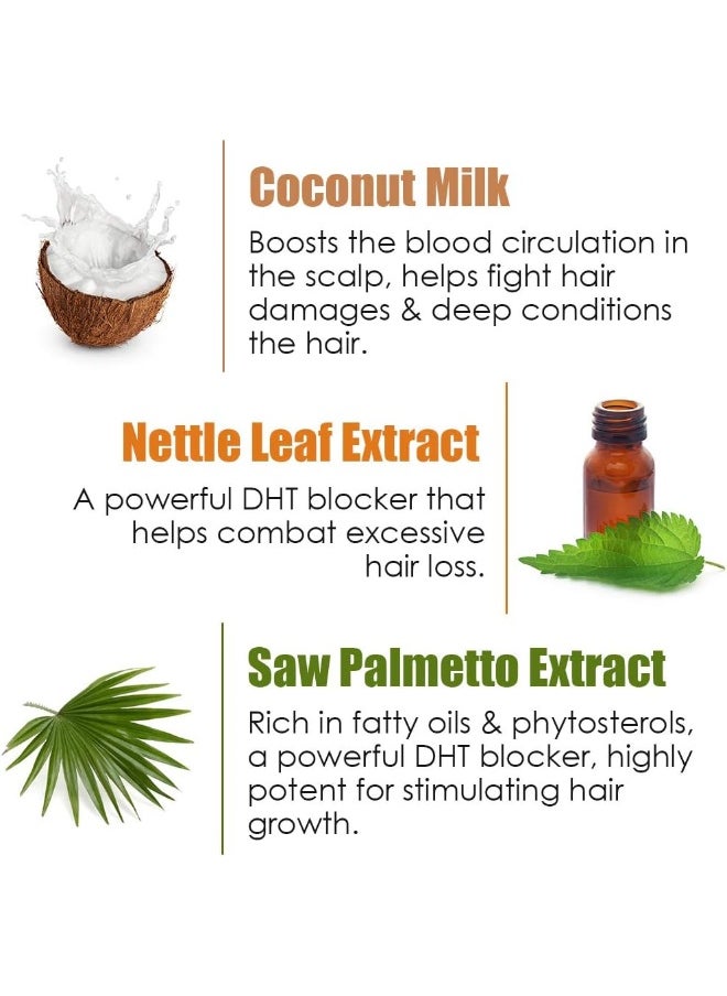 WOW - Coconut Milk Conditioner No Parabens, Minerals, Silicones, And Color With Dht Blockers 300Ml - Image 1