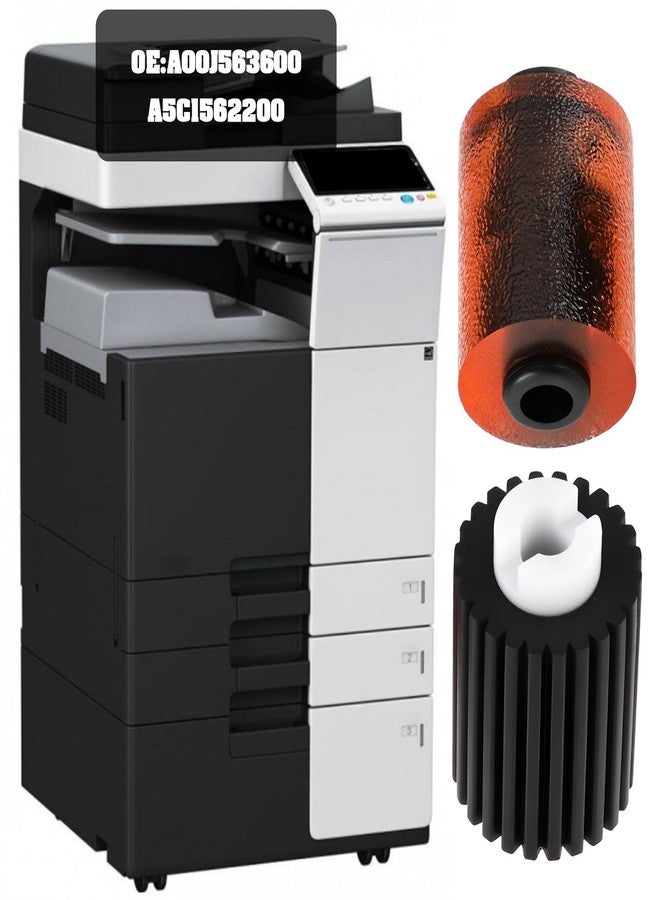 Create idea 1Set Feed Pickup Roller A00J563600 A5C1562200 Compatible with Konica Minolta Bizhub 554e C220 C224 C224e C280 C284 C360 - Image 2