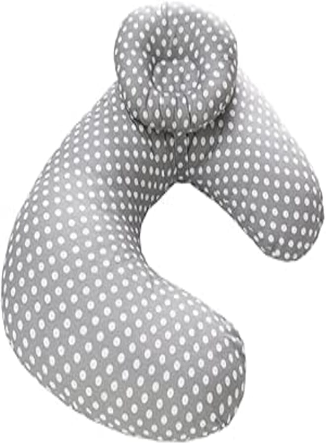 Baby Pillow, Newborn Nursing Pillow, Breastfeeding Pillow, Breastfeeding Positioner, Machine Washable U-Shaped Breastfeeding Pillow, Baby Support Pillow (Pink Swan) (Gray Point)