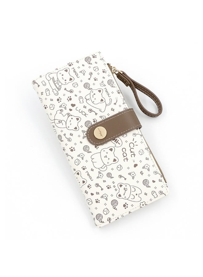 NIBEMINENT Cute Japanese Long Cat Wallet - A Must-Have Fashion Choice for Women  - Image 1