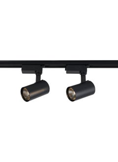 El Rawda Lighting 2 Tracks 10 Watt High Quality Black Body Warm White 17x24x10 cm 