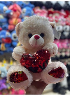 Express love and affection with this adorable teddy bear holding a heart. A perfect gift for special occasions like Valentine's Day, anniversaries, or to simply show someone you care.