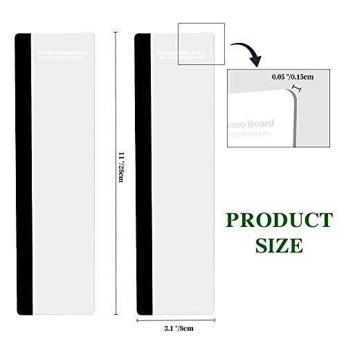 HQIOA Office Desk Accessories 2pcs Computer Monitor Memo Board Message Board Transparent Acrylic Side Panel Sticky Note Board Left and Right Computer Note Board Suitable for Women Work Form Home Office - Image 3
