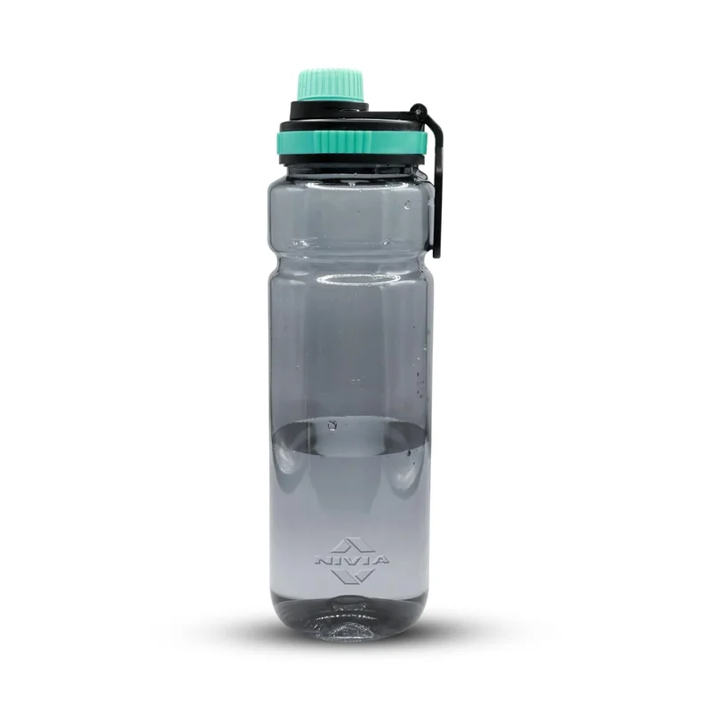 نيفيا Nivia Warrior Wade 800ML Sports Water Bottle - BPA Free, Leak Proof, Easy Grip, Teal Blue