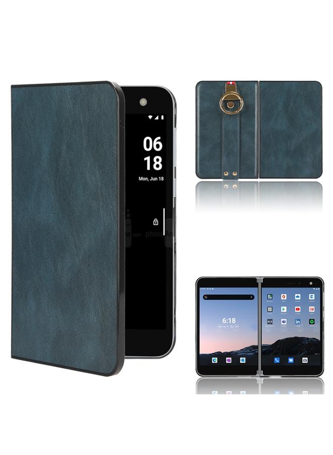 erorex Case For Microsoft Surface Duo Wristband Leather Back Phone Case - Image 1