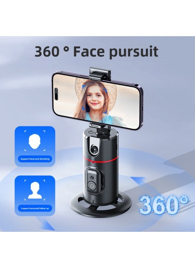 Intelligent AI Face Recognition 360 Mobile Phone Yuntai Shake Voice Live Self-timer Artifact Panoramic Follow-up Anti-shake Yuntai-Color:P01 Pink L16 Black